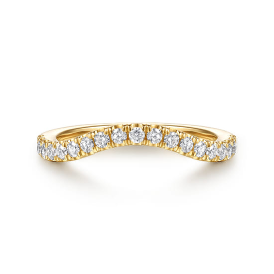 Gabriel - 14K Yellow Gold Diamond Matching Wedding Band