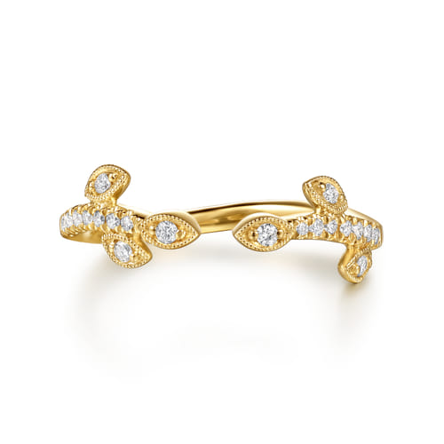 14K Yellow Gold Diamond Matching Wedding Band 14K Yellow Gold Diamond Matching Wedding Band
