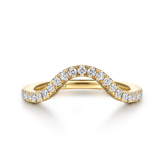 Gabriel - 14K Yellow Gold Diamond Matching Wedding Band