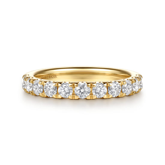 Gabriel - 14K Yellow Gold Diamond Matching Wedding Band Gabriel - 14K Yellow Gold Diamond Matching Wedding Band