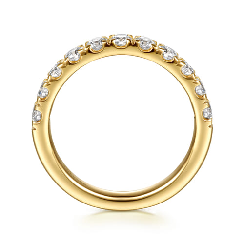 14K Yellow Gold Diamond Matching Wedding Band