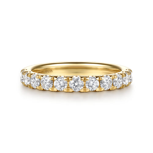 14K Yellow Gold Diamond Matching Wedding Band