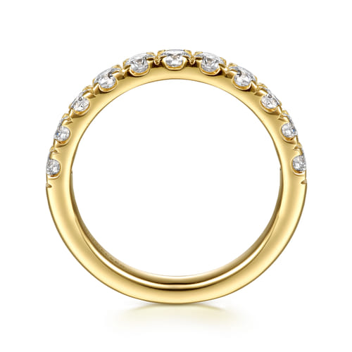 14K Yellow Gold Diamond Matching Wedding Band