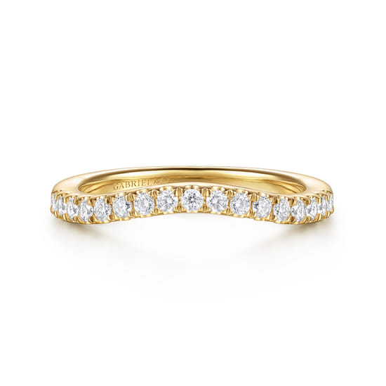 Gabriel - 14K Yellow Gold Diamond Matching Wedding Band
