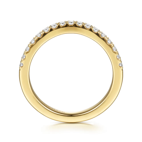 14K Yellow Gold Diamond Matching Wedding Band