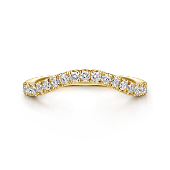 Gabriel - 14K Yellow Gold Diamond Matching Wedding Band