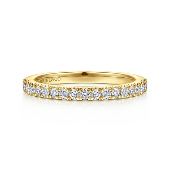 Gabriel - 14K Yellow Gold Diamond Matching Wedding Band