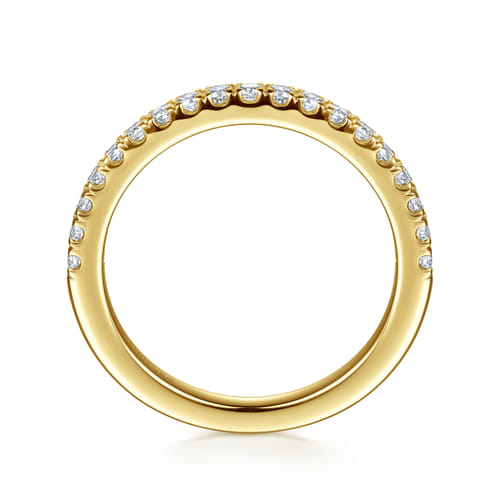 14K Yellow Gold Diamond Matching Wedding Band
