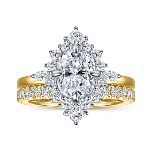 14K Yellow Gold Diamond Matching Wedding Band