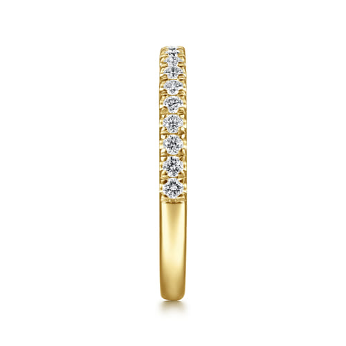 14K Yellow Gold Diamond Matching Wedding Band