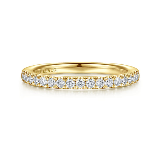 Gabriel - 14K Yellow Gold Diamond Matching Wedding Band