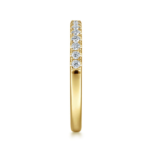 14K Yellow Gold Diamond Matching Wedding Band