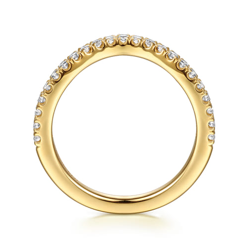 14K Yellow Gold Diamond Matching Wedding Band