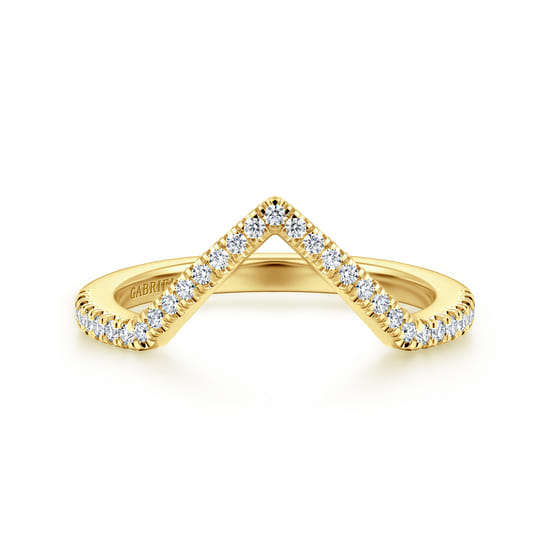 Gabriel - 14K Yellow Gold Diamond Matching Wedding Band