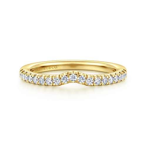 14K Yellow Gold Diamond Matching Wedding Band