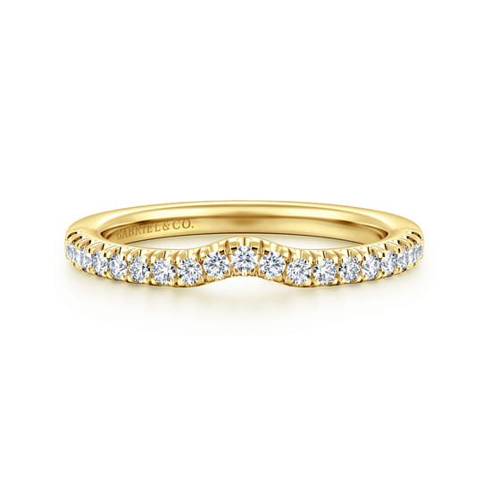 Gabriel - 14K Yellow Gold Diamond Matching Wedding Band