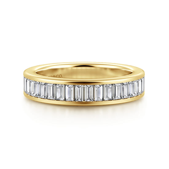 Gabriel - 14K Yellow Gold Diamond Matching Wedding Band