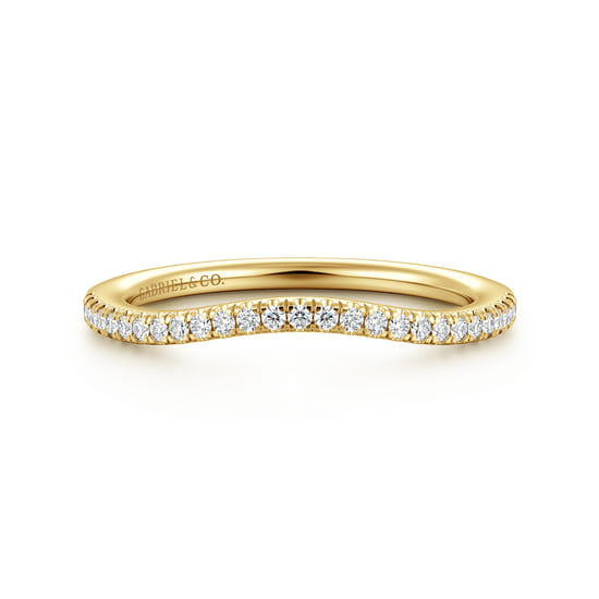 Gabriel - 14K Yellow Gold Diamond Matching Wedding Band