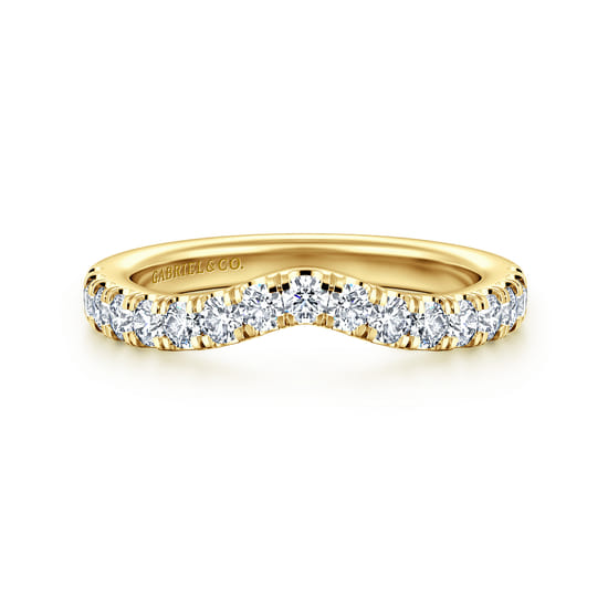 Gabriel - 14K Yellow Gold Diamond Matching Wedding Band