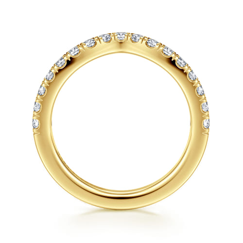 14K Yellow Gold Diamond Matching Wedding Band