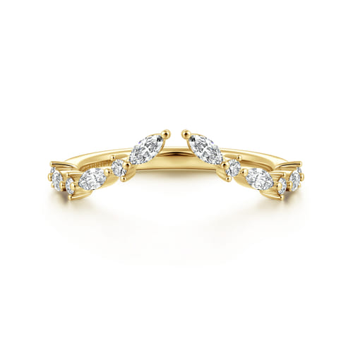 14K Yellow Gold Diamond Matching Wedding Band 14K Yellow Gold Diamond Matching Wedding Band
