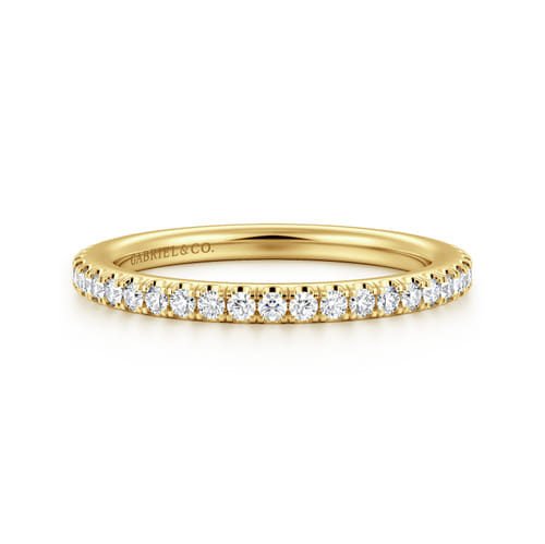 14K Yellow Gold Diamond Matching Wedding Band