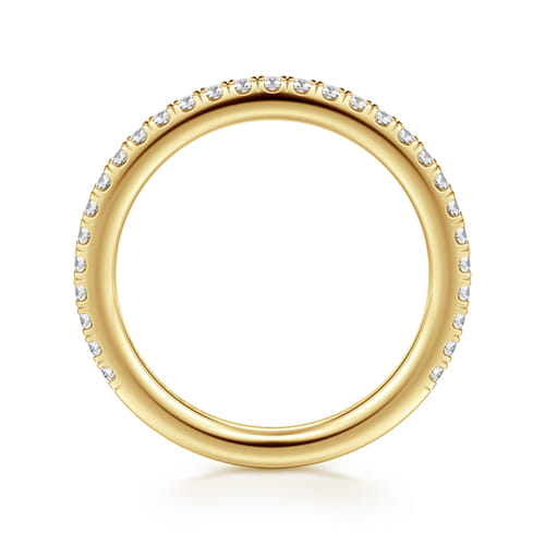 14K Yellow Gold Diamond Matching Wedding Band
