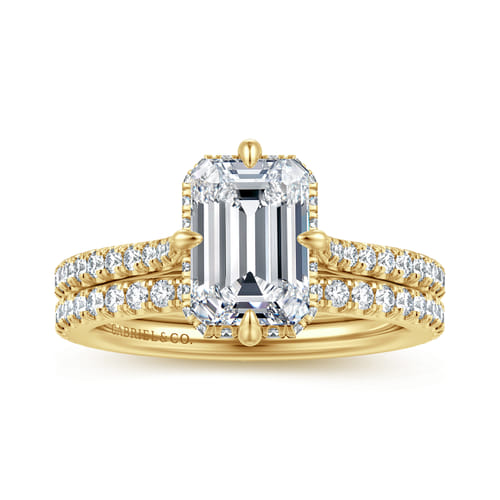 14K Yellow Gold Diamond Matching Wedding Band