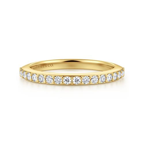 14K Yellow Gold Diamond Matching Wedding Band