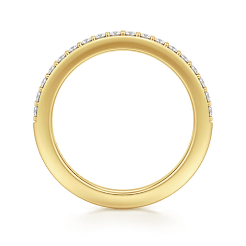 14K Yellow Gold Diamond Matching Wedding Band