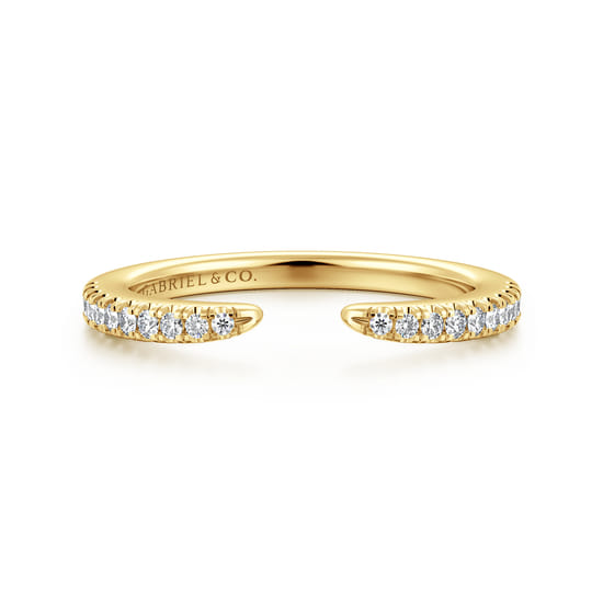 Gabriel - 14K Yellow Gold Diamond Matching Wedding Band