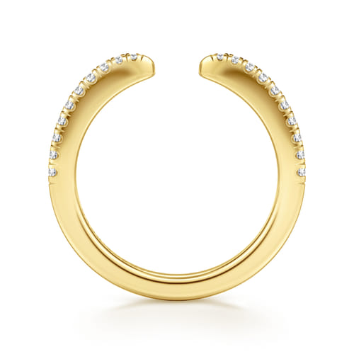 14K Yellow Gold Diamond Matching Wedding Band