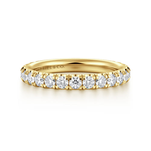 14K Yellow Gold Diamond Matching Wedding Band