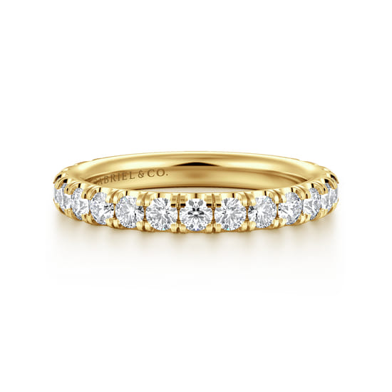 Gabriel - 14K Yellow Gold Diamond Matching Wedding Band