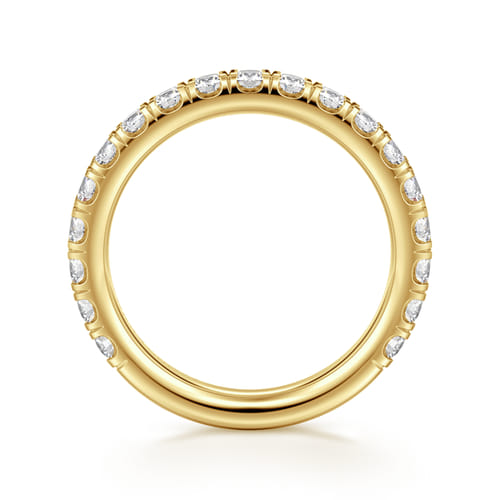 14K Yellow Gold Diamond Matching Wedding Band