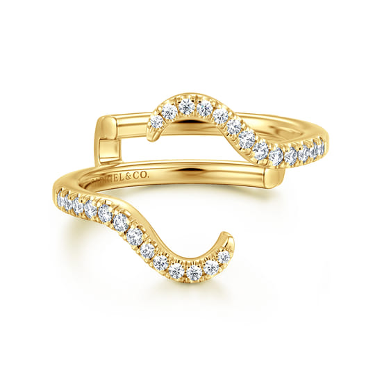 Gabriel - 14K Yellow Gold Diamond Matching Wedding Band