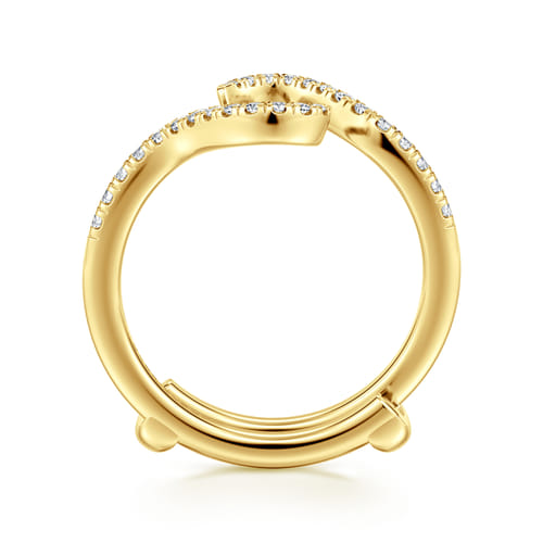 14K Yellow Gold Diamond Matching Wedding Band