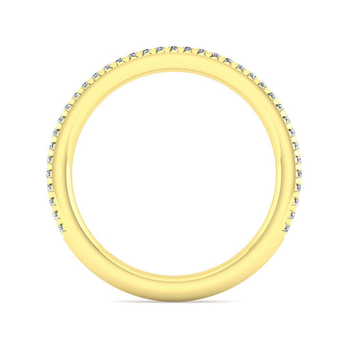 14K Yellow Gold Diamond Matching Wedding Band