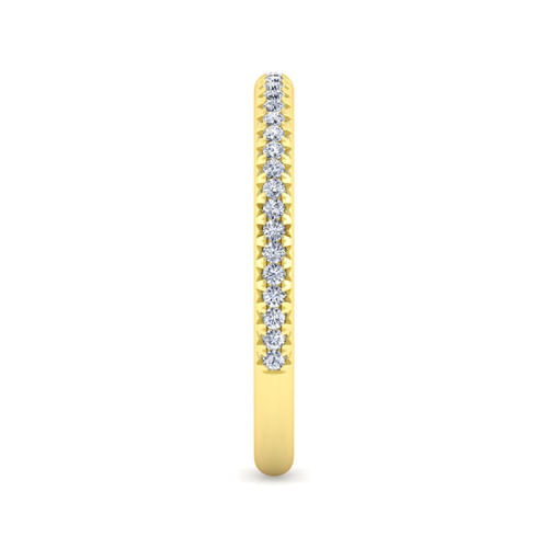 14K Yellow Gold Diamond Matching Wedding Band
