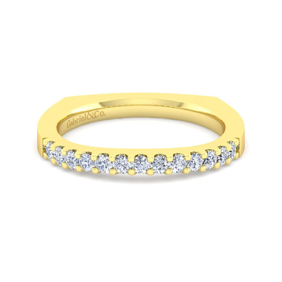 Gabriel - 14K Yellow Gold Diamond Matching Wedding Band