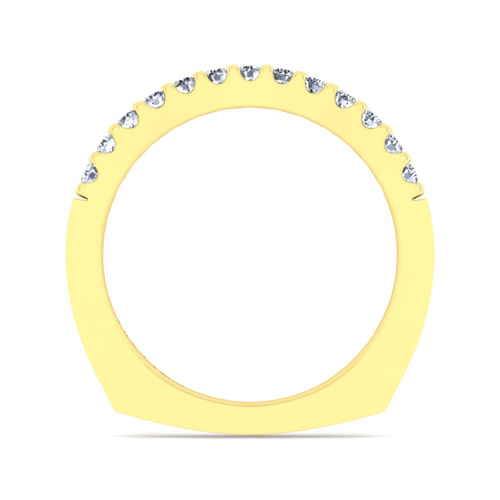 14K Yellow Gold Diamond Matching Wedding Band