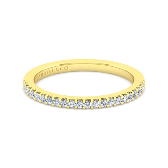 Gabriel - 14K Yellow Gold Diamond Matching Wedding Band