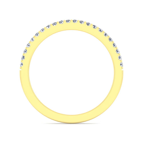 14K Yellow Gold Diamond Matching Wedding Band