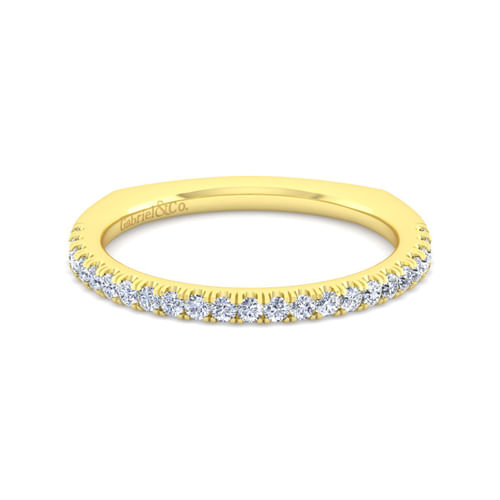 14K Yellow Gold Diamond Matching Wedding Band
