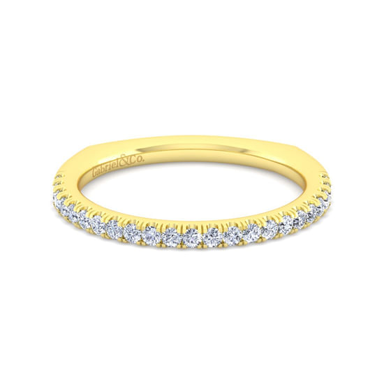 Gabriel - 14K Yellow Gold Diamond Matching Wedding Band