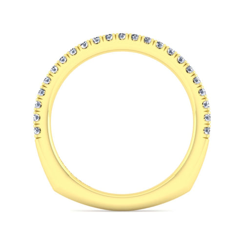 14K Yellow Gold Diamond Matching Wedding Band