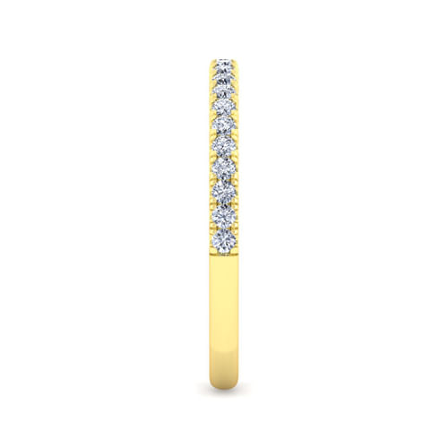 14K Yellow Gold Diamond Matching Wedding Band