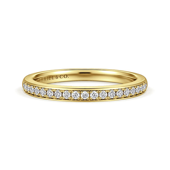 Gabriel - 14K Yellow Gold Diamond Matching Wedding Band