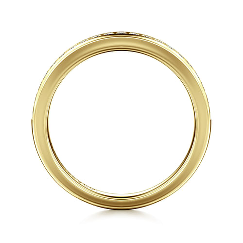 14K Yellow Gold Diamond Matching Wedding Band