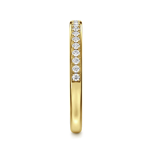 14K Yellow Gold Diamond Matching Wedding Band